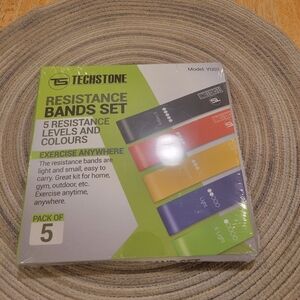 NWOT~ TECHSTONE Resistance Bands Set - Multi-Color